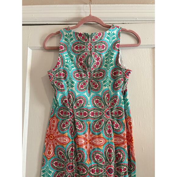London Style Paisley Shift Dress - Size 4 - Picture 10 of 14